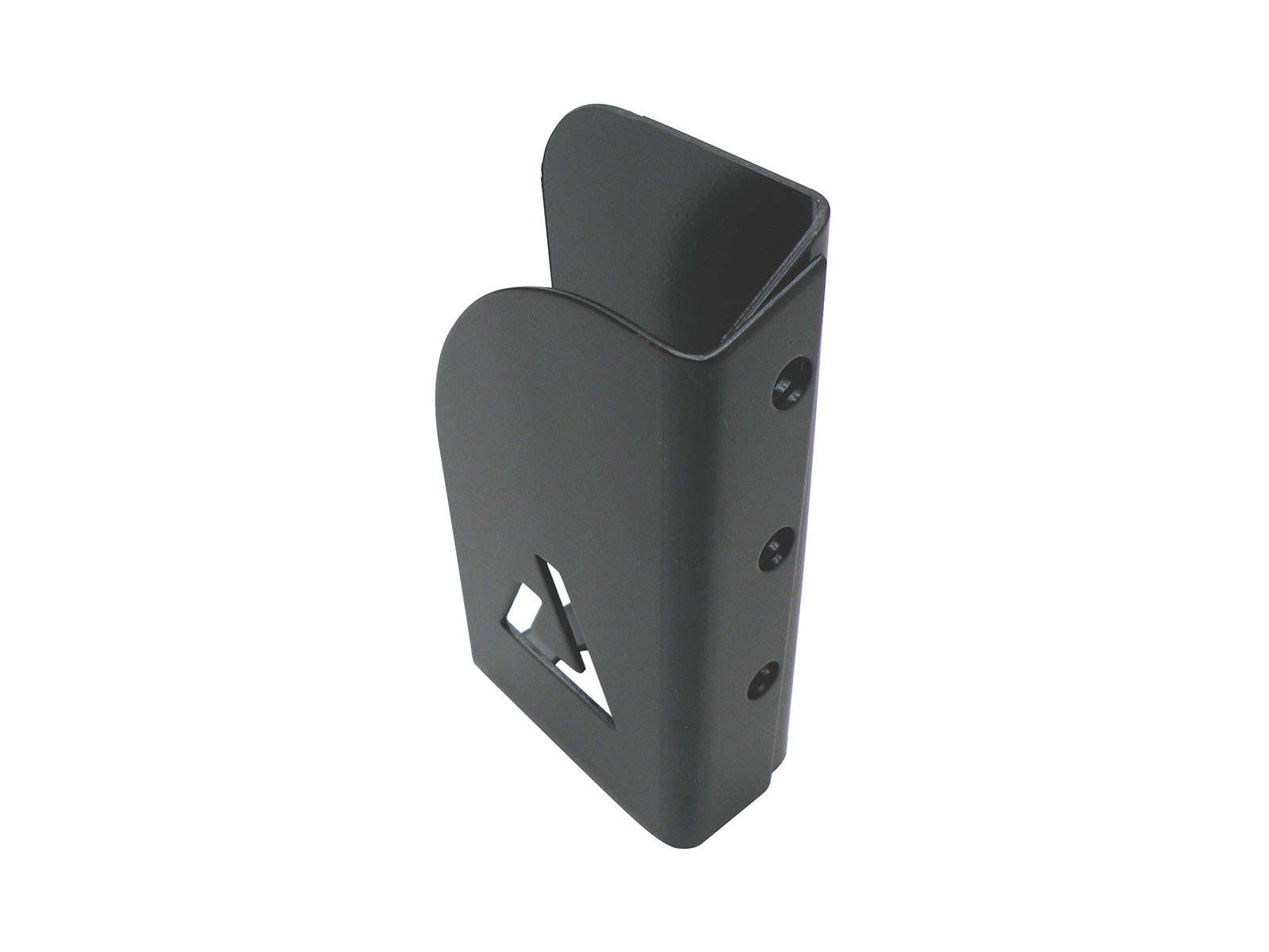 Lægteholder 28,5mm højre f/515002 - Nittes på - For montering på højre side af stolpen - Sortprimet