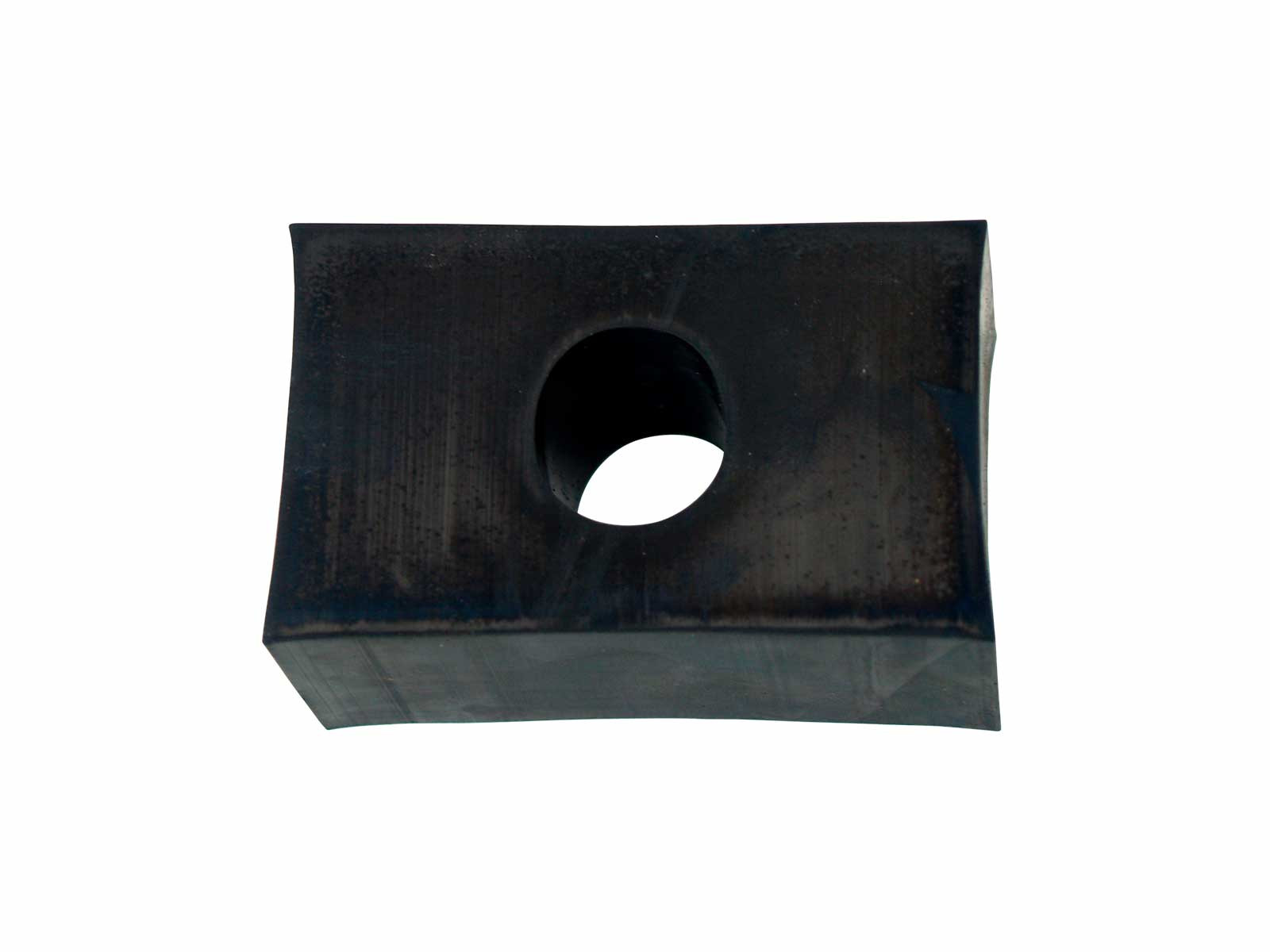 Gummiklods f/konsol - Med ovalt hul Ø16mm, 61x30x39mm