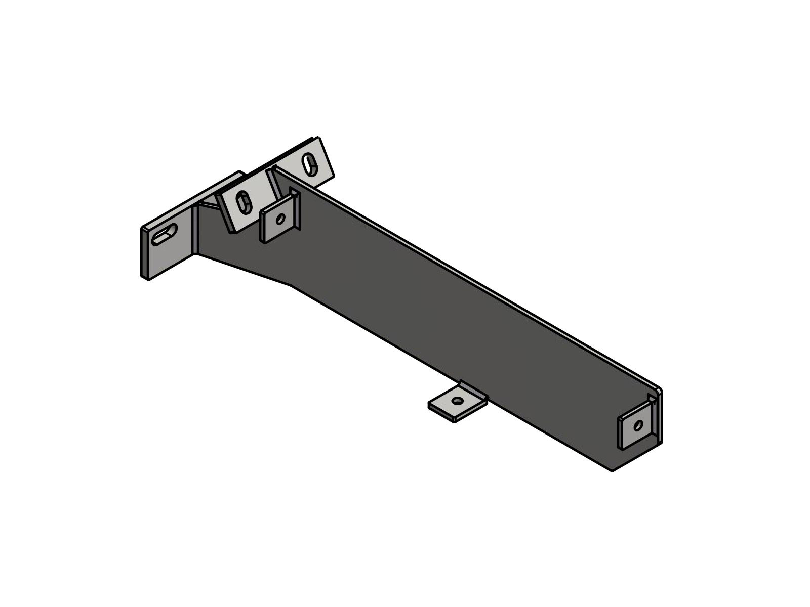 Ophæng for netkasser Højre - Varmgalvaniseret