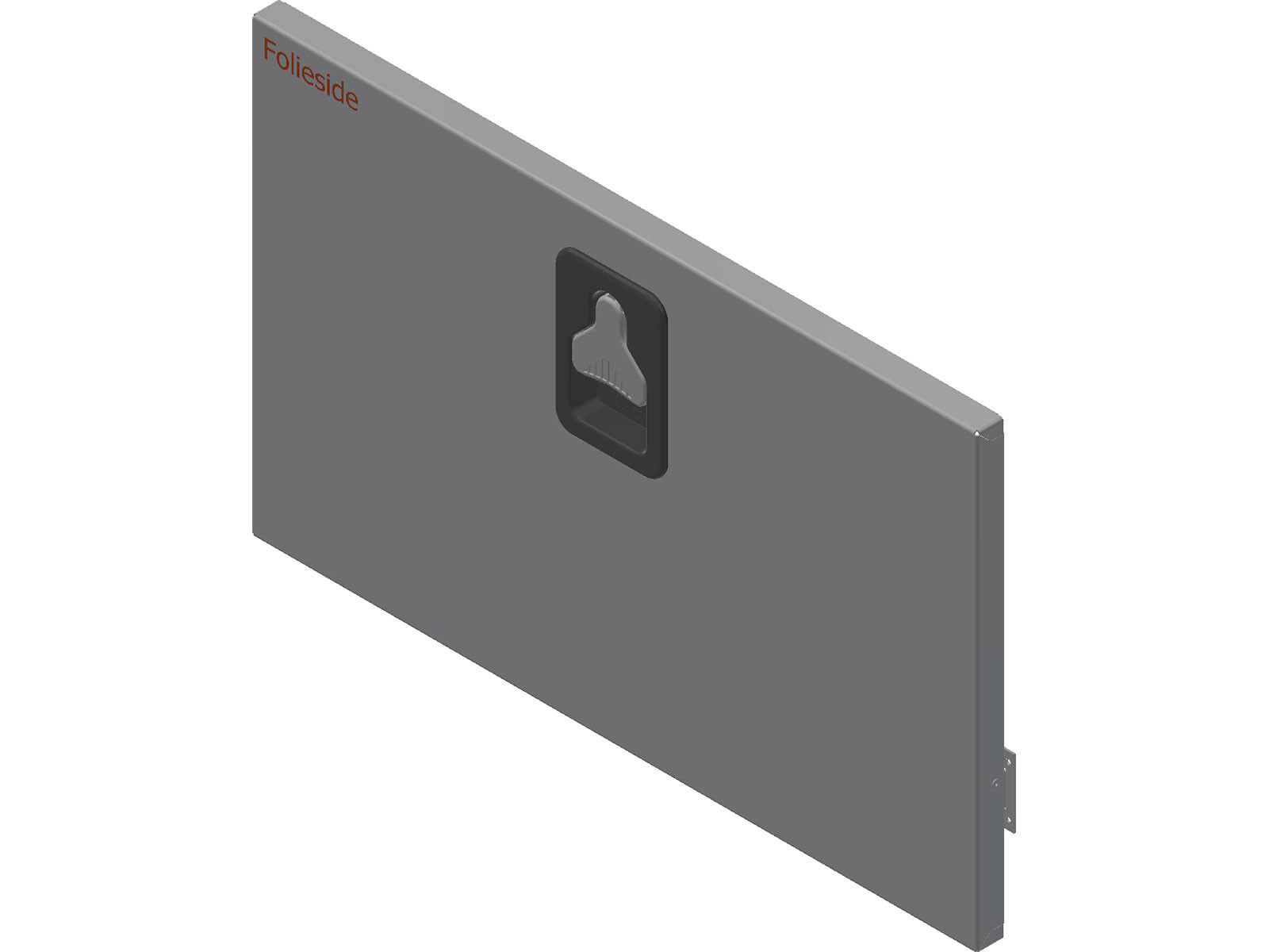 BevoBox låge rustfri bundhængt L800xH500