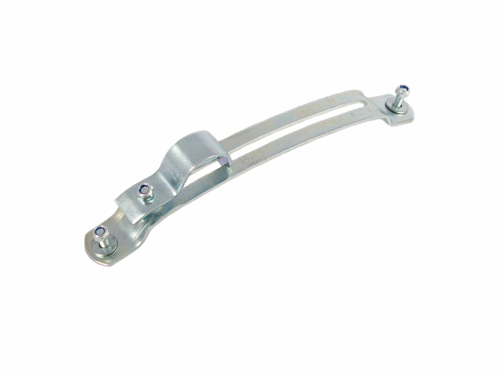 Skærmbeslag, justerbar Ø42mm - Med bræddebolte, skiver og låsemøtrikker