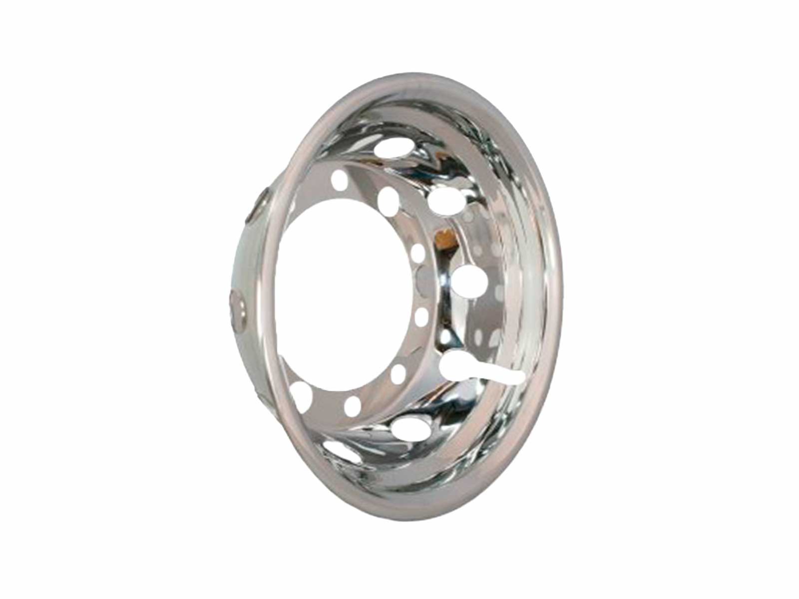 Bagkapsel for 22,5"x 11,75" rustfri,  - 10 huls Super Single - PCD 335mm - Offset 0mm - (2 store og 8 små huller)