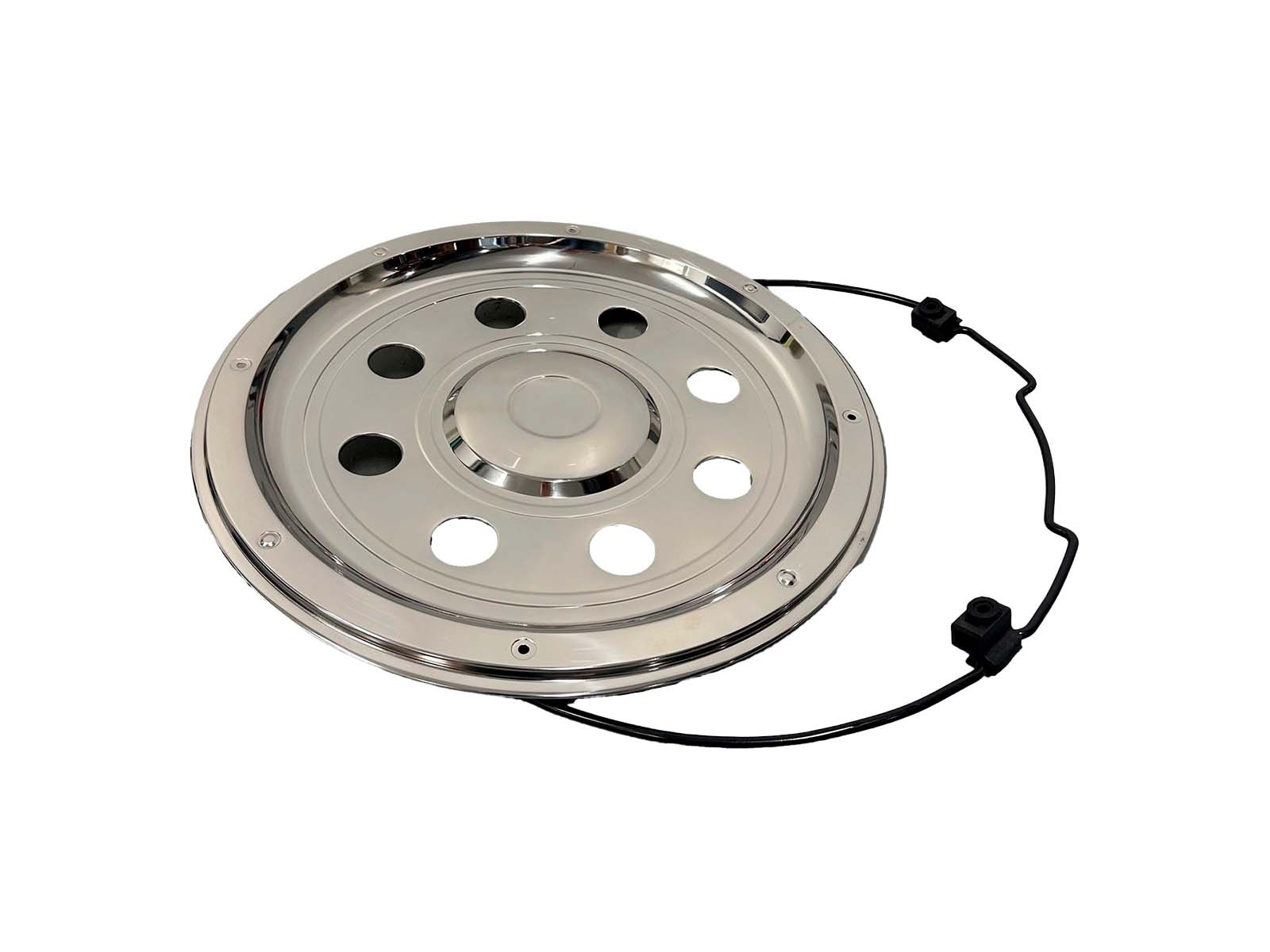 Bagkapsel 19,5" rustfri standard - Incl. låsering