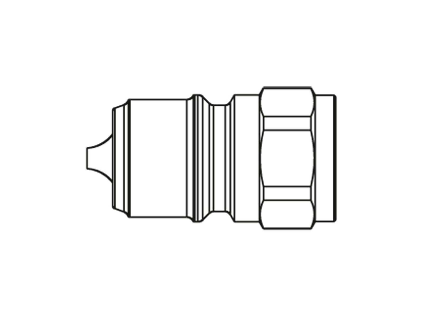 Kobling Elminator 3/8" han T-serie - Tema 3821