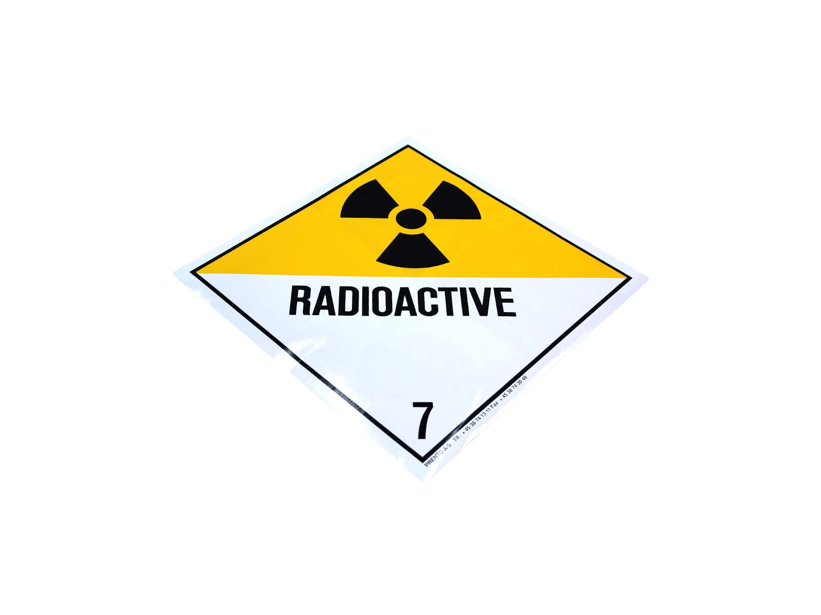 Radioak.stof cont.25x25 Kl.7D - F07D0