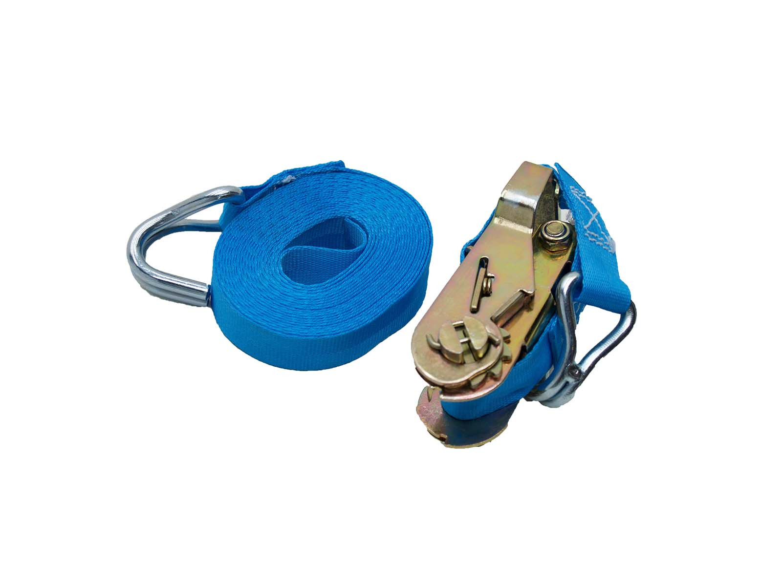 Båndstrammer 25 mm 5 mtr 1 ton blå - 7001 ( 0,3+4,7 m)