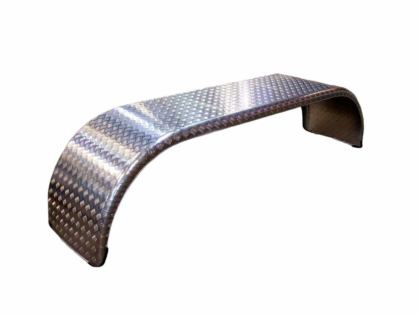 Aluminiumsskærm buet, boogie 650x2700