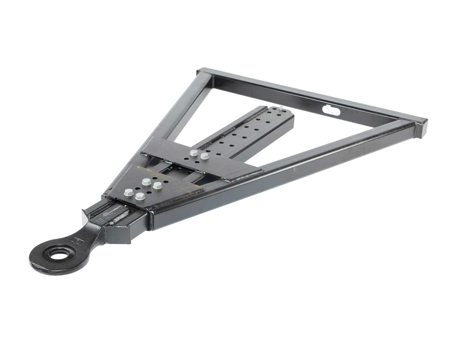 Boltet trækstang GZV 1800-2500, CC 980-1100 m/gaffelbeslag og VBG 57