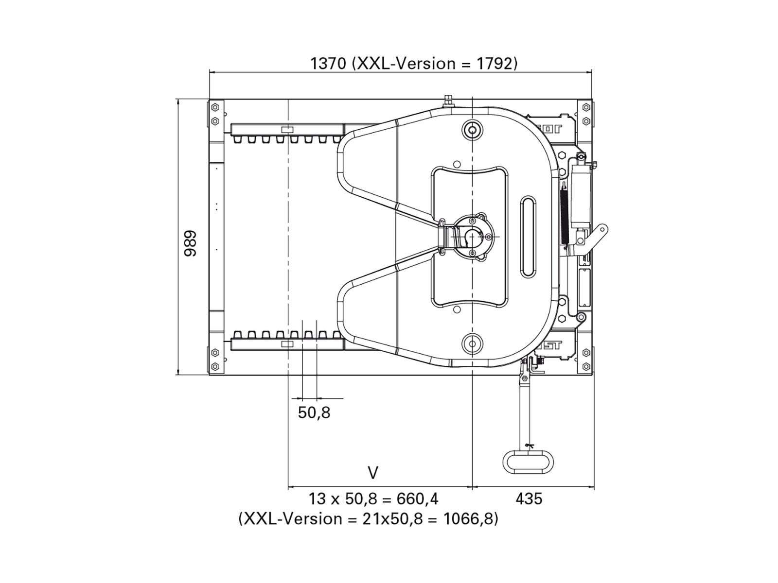 Skammel 2" luft stel  Scania 203mm - JOST JSKSLE04520BG/BC