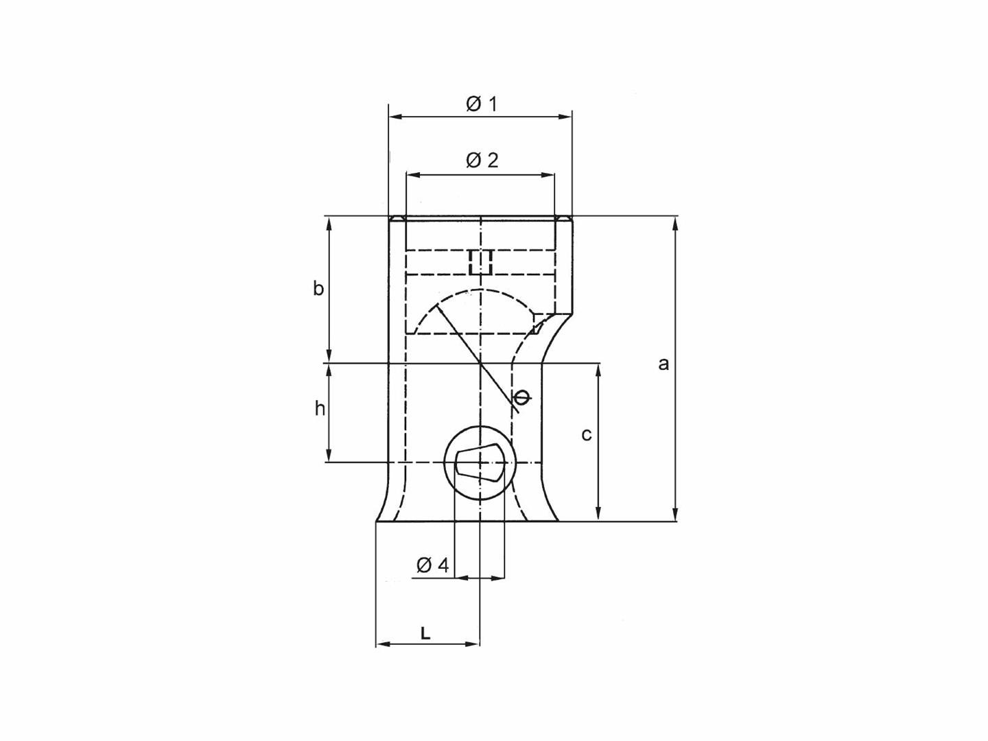 Top for tipping ball 3-way - 80 mm dia - for angled lock bolt 810360