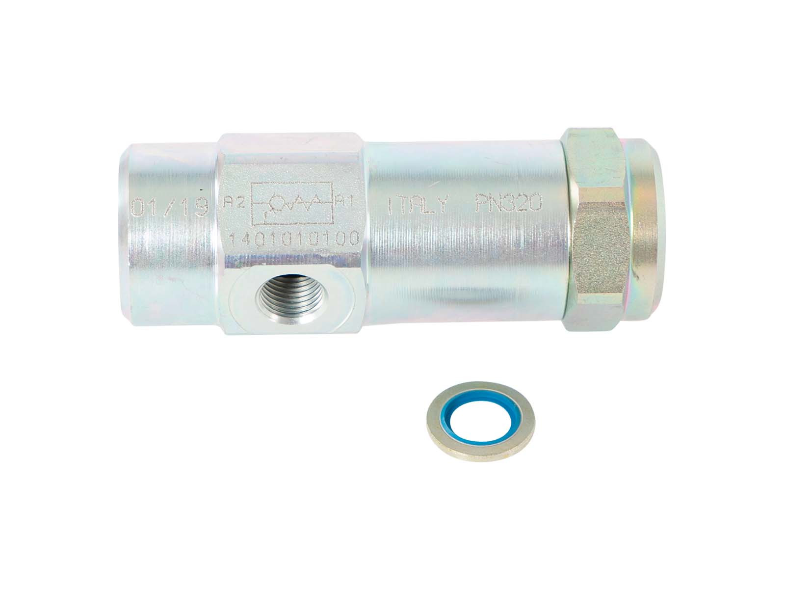 Kontraventil rørmont. Pilot styret, 1/4", 1:9,5, 350 bar