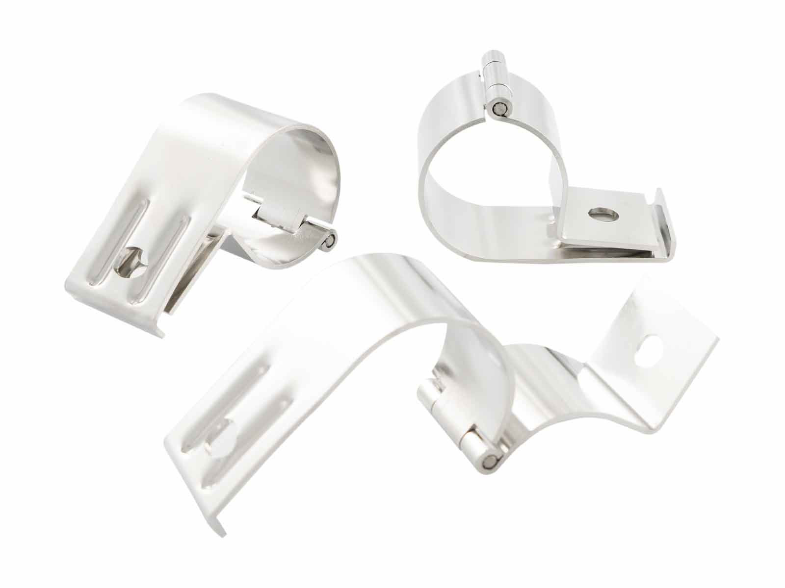 Rustfri stål lampeholder 60 mm (Metec)