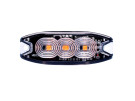 Blitzblink 12/24V 3xLED slim - CC mål 72mm - -30°C to +50°C - ECE R65 - EMC (ECE R10) - IP56