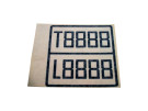 Vægttavle, 4 cifre sort - 85076