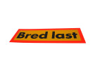 Bred last-refleks 900x300x2mm med orange refleksbaggrund - 85951
