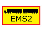 Særtransport EMS2 900x450x2mm alu, yellow cl.1
