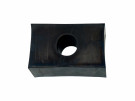Gummiklods f/konsol - Med ovalt hul Ø16mm, 61x30x39mm