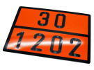 ADR-skilt med cifre - 400x300 mm. - Fyringsolie 30/1202
