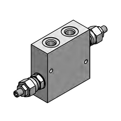 Dobbel kryssavlasteventil 3/8