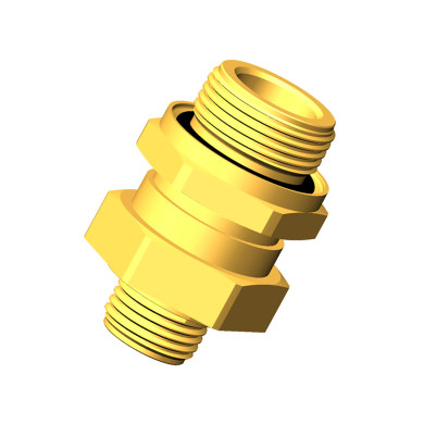 Raufoss skotgennemføring med møtrik og O-ring, M16X1,5 – M16X1