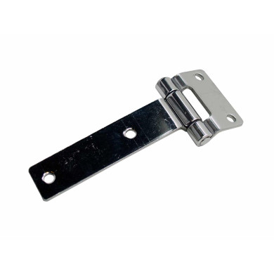 Sidedørhængsel 152mm rustfri plan - Hængslet kan åbne 180° - 10 stk pr pose