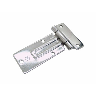 Sidedørhængsel 174mm rustfri plan - Hængslet kan åbne 180°