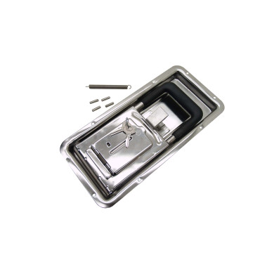 Dørlås f/indb. 25/Ø15mm rustfri - 2351