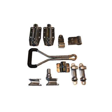 Stanglås sæt Ø27mm rustfri m/dørgreb