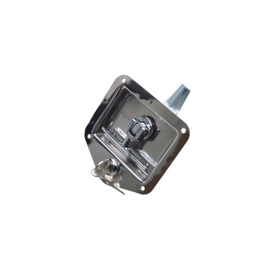 Dørlås m/greb for indb.rustfri - med pakning - 2383