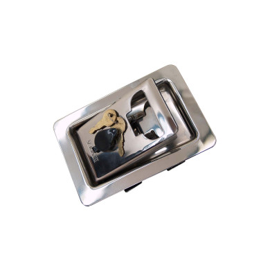 Indbyg.lukker m/låsecyl og pakning - Bagsidemontering m/2 ubeslag