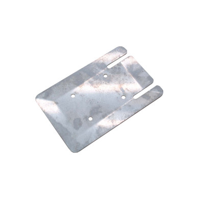 Bagplade rustfri med slidser for horn - For ny lukker 314040