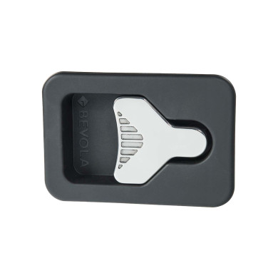 Indbygningslukker plast m/låsecyl+pakning 176x120 BevoBox