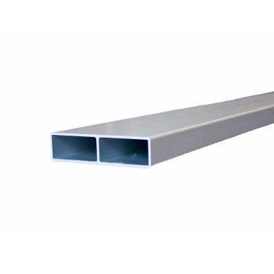 Slingerbrædt 100x25x2 mm 7700mm - Eloxeret Speciel m. skillevæg