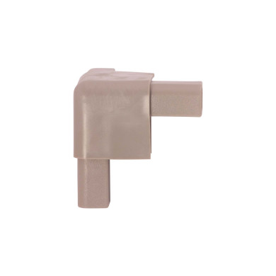 Plasthjørne for 25mm sandwichkasse RAL9007 Alugrå