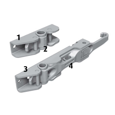 Håndtag Boxer 3 Galv Ø18mm