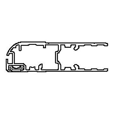 Blindliste alu 3300mm anod