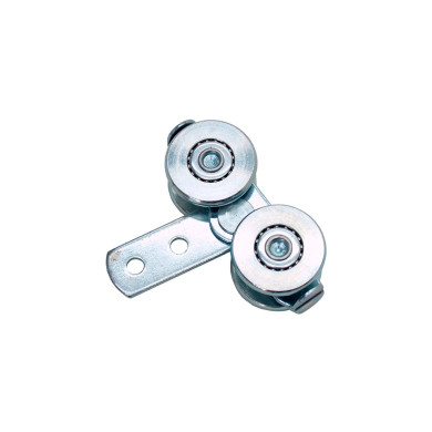 Rulle dobbel med kugleleje 50/40 - Ø44x31,4mm (HxB=89x25mm) - For G-skinne galv.50/40 (381101)