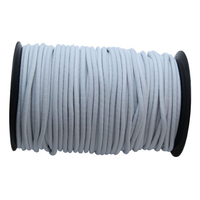 Presenningsnor elastisk hvid, 8mm - 100 m pr. rulle - 06.2008.72