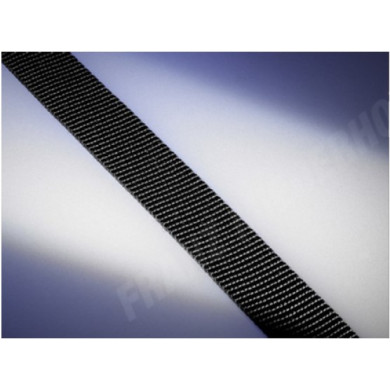 Bånd 100m, sort polyester 25mm  - 870 daN  - 33.0425.43