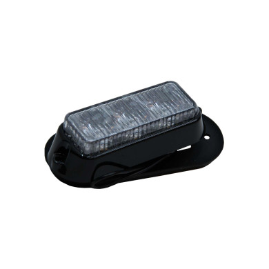 Blitzblink 12/24V 3x1W LED, orange  - 99x41x35mm, IPx7 - 12 forskellige blink blinkmønstre, CE