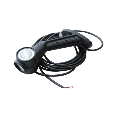 Slingrelygte Superpoint III LED venstre m/4000mm kabel - Med 4000mm kabel u/stik - Rød/hvid/orange, ADR-zone, 2 IP69K