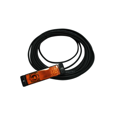 Sidemark.lampe 24V LED 10 mtr kabel ADR