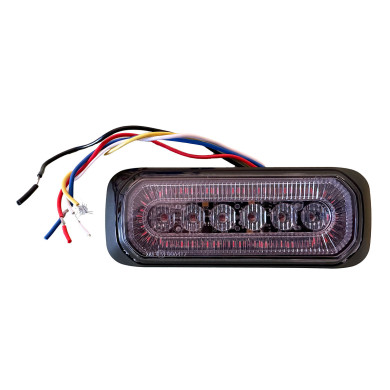 NORDLYS+ Markeringslygte LED rød med rød Halo blitz