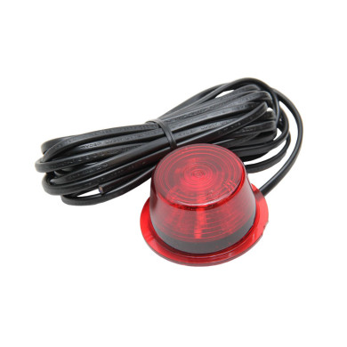 Glass rødt m/diode 24V - 30796