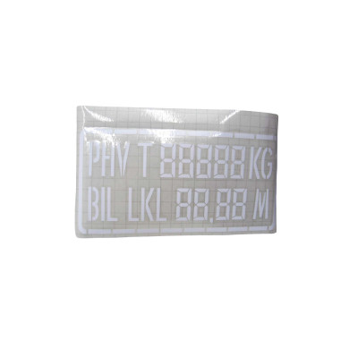 Koblingstavle, lastv/phv hvid - 85095