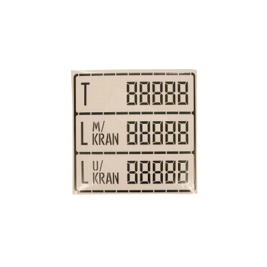 Vægttavle m kran sort - 85111