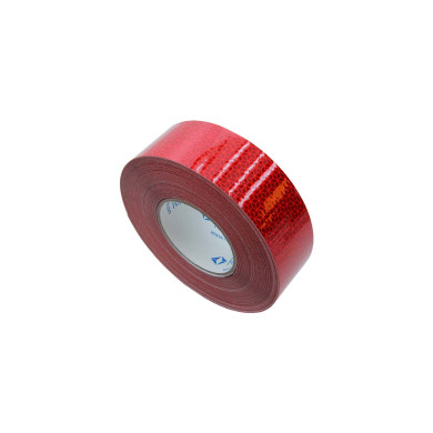 Refleksbånd rød 50mm x 50m pr. rulle - ECE104 - til fast side