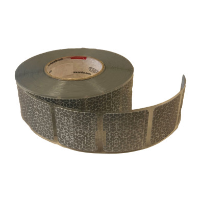 Reflexite refleksbånd Sølvfarvet 50x50mmx50M (Stickers)