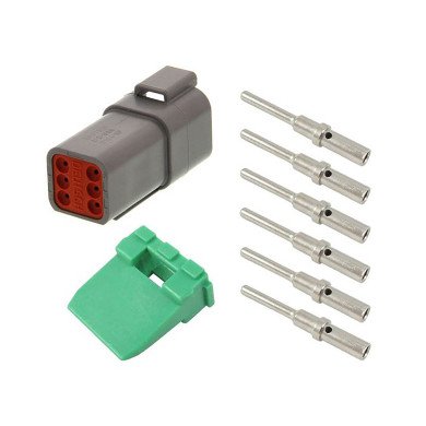 Kontaktstykke deutsch 6-pin 13A han til 498632 - 7802163