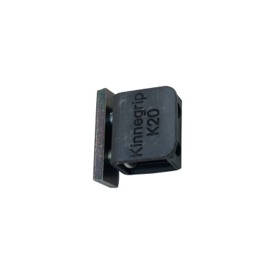 Lemlås K20 for alu-stolpe sort - For påskruning